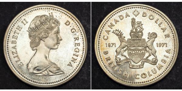 1 Долар Канада Срібло Єлизавета II (1926-2022)