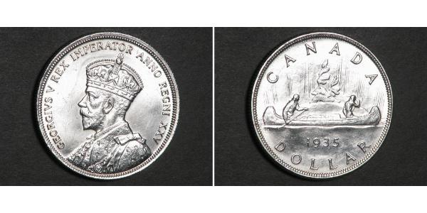 1 Долар Канада Срібло Георг V (1865-1936)