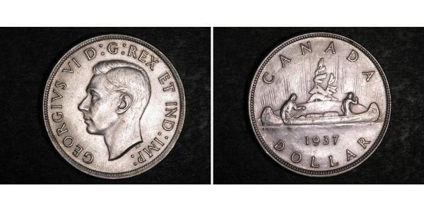 1 Долар Канада Срібло Георг VI (1895-1952)