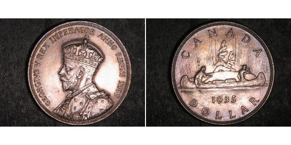 1 Долар Канада Срібло Георг V (1865-1936)