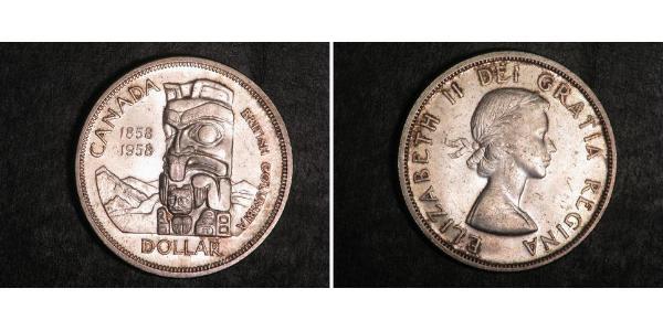 1 Долар Канада Срібло Єлизавета II (1926-2022)