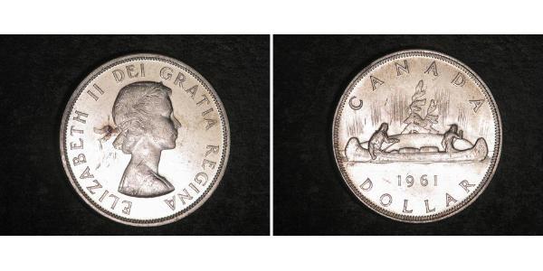 1 Долар Канада Срібло Єлизавета II (1926-2022)