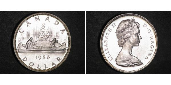 1 Долар Канада Срібло Єлизавета II (1926-2022)