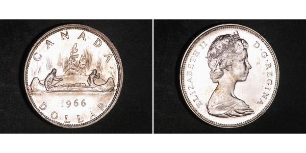 1 Долар Канада Срібло Єлизавета II (1926-2022)