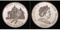1 Долар Острова Кука Срібло Єлизавета II (1926-2022)