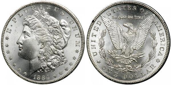 1 Долар США (1776 - ) Срібло 