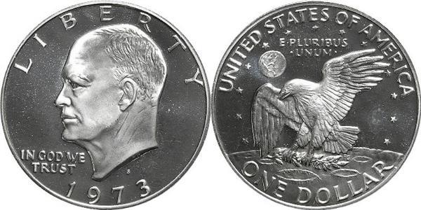 1 Долар США (1776 - ) Срібло Дуайт Девід  Ейзенхауер (1890-1969)