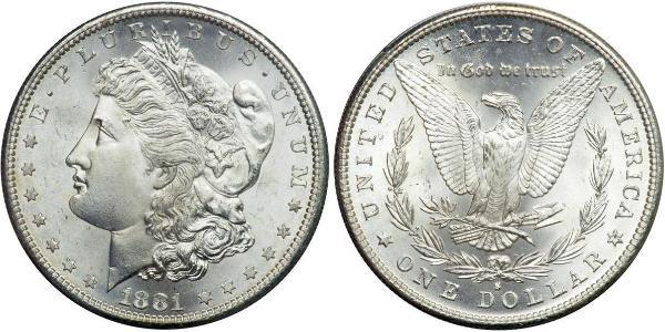 1 Долар США (1776 - ) Срібло 