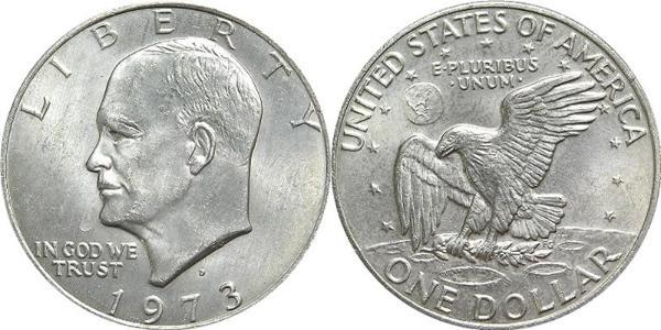 1 Долар США (1776 - ) Срібло Дуайт Девід  Ейзенхауер (1890-1969)