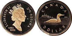 1 Доллар Канада Бронза Елизавета II (1926-2022)
