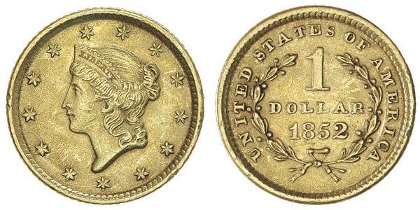 1 Доллар США (1776 - ) Золото 
