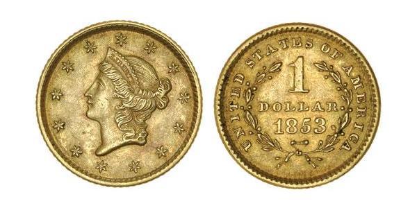 1 Доллар США (1776 - ) Золото 