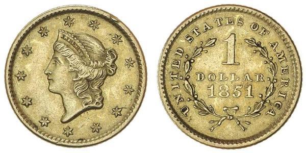 1 Доллар США (1776 - ) Золото 