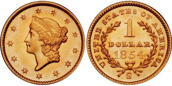 1 Доллар США (1776 - ) Золото 
