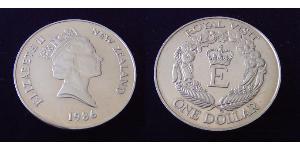 1 Доллар Новая Зеландия Никель/Медь Елизавета II (1926-2022)
