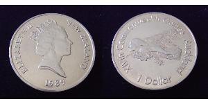 1 Доллар Новая Зеландия Никель/Медь Елизавета II (1926-2022)