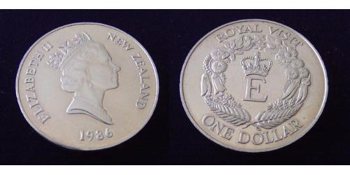 1 Доллар Новая Зеландия Никель/Медь Елизавета II (1926-2022)