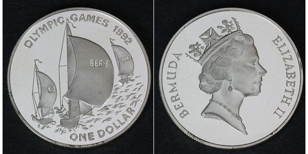 1 Доллар Бермудские Острова Серебро 