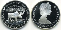 1 Доллар Канада Серебро Елизавета II (1926-2022)