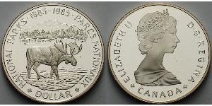1 Доллар Канада Серебро Елизавета II (1926-2022)