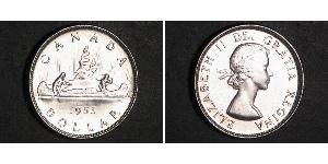1 Доллар Канада Серебро Елизавета II (1926-2022)