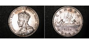 1 Доллар Канада Серебро Георг V (1865-1936)