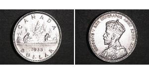 1 Доллар Канада Серебро Георг V (1865-1936)