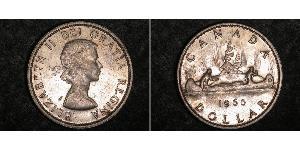 1 Доллар Канада Серебро Елизавета II (1926-2022)