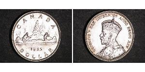 1 Доллар Канада Серебро Георг V (1865-1936)