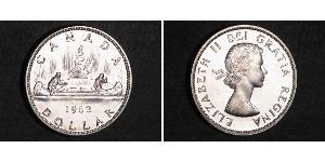 1 Доллар Канада Серебро Елизавета II (1926-2022)