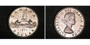 1 Доллар Канада Серебро Елизавета II (1926-2022)