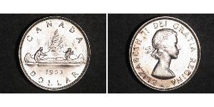 1 Доллар Канада Серебро Елизавета II (1926-2022)