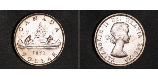 1 Доллар Канада Серебро Елизавета II (1926-2022)