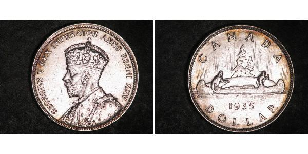 1 Доллар Канада Серебро Георг V (1865-1936)