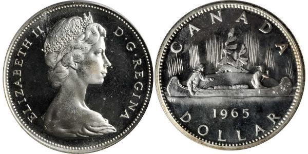 1 Доллар Канада Серебро Елизавета II (1926-2022)