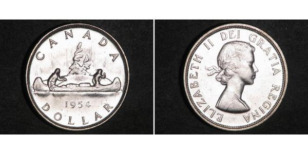 1 Доллар Канада Серебро Елизавета II (1926-2022)