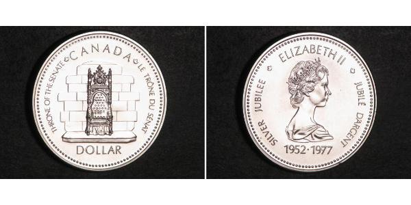 1 Доллар Канада Серебро Елизавета II (1926-2022)
