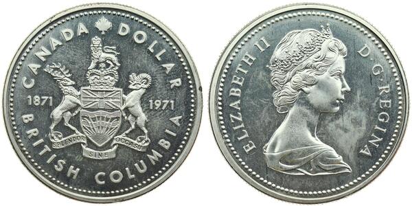 1 Доллар Канада Серебро Елизавета II (1926-2022)