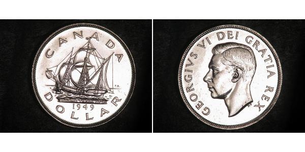 1 Доллар Канада Серебро Георг VI (1895-1952)