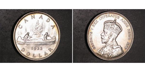 1 Доллар Канада Серебро Георг V (1865-1936)