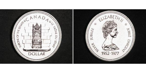 1 Доллар Канада Серебро Елизавета II (1926-2022)