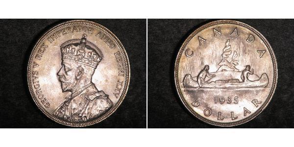 1 Доллар Канада Серебро Георг V (1865-1936)