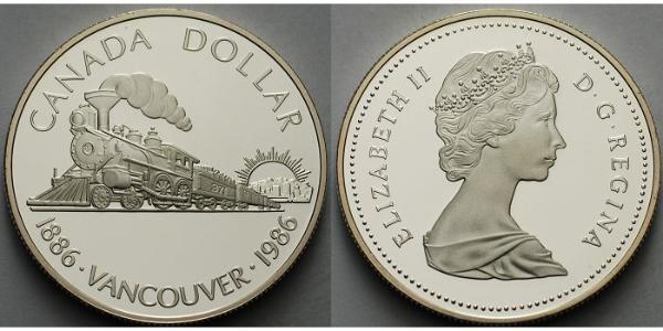 1 Доллар Канада Серебро Елизавета II (1926-2022)