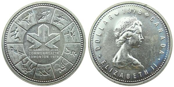 1 Доллар Канада Серебро Елизавета II (1926-2022)