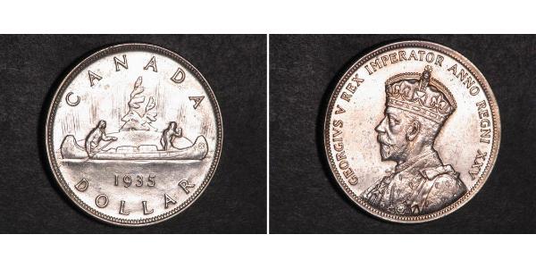 1 Доллар Канада Серебро Георг V (1865-1936)
