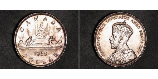 1 Доллар Канада Серебро Георг V (1865-1936)