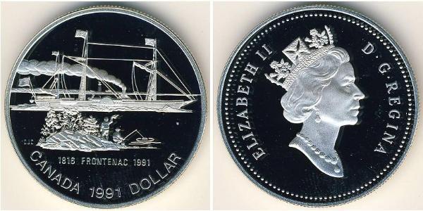 1 Доллар Канада Серебро Елизавета II (1926-2022)