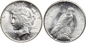 1 Доллар США (1776 - ) Серебро 