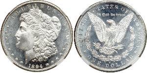 1 Доллар США (1776 - ) Серебро 