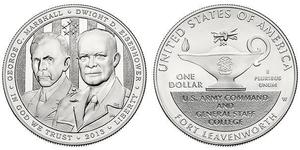 1 Доллар США (1776 - ) Серебро Дуайт Дэвид Эйзенхауэр (1890-1969)